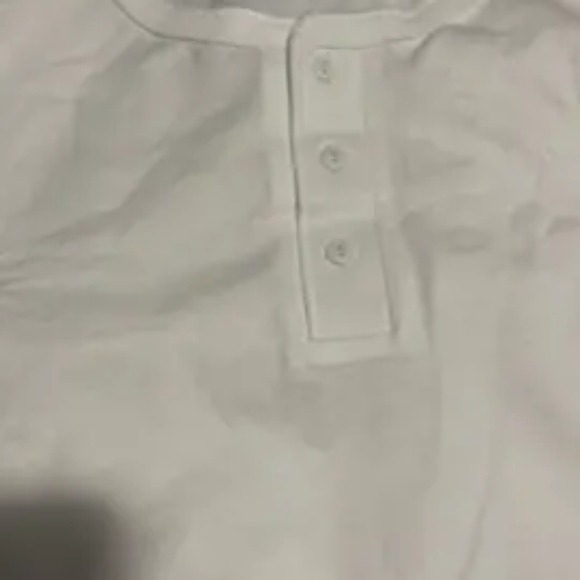 Men's Henley Collar Long Sleeve Cotton T Shirt